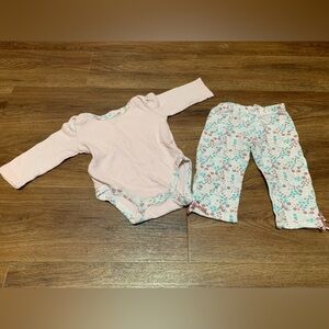 Baby Gear Pink Floral Onesie